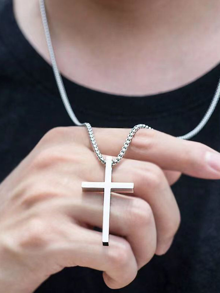 Olivia Sydney - Men's Necklace with Cross Pendant