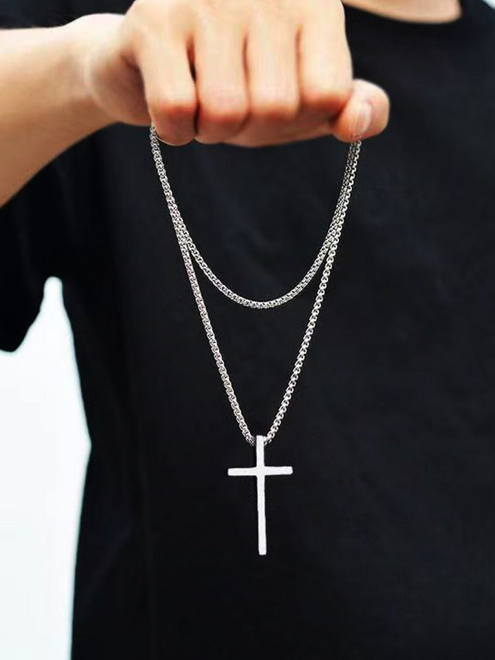 Olivia Sydney - Men's Necklace with Cross Pendant