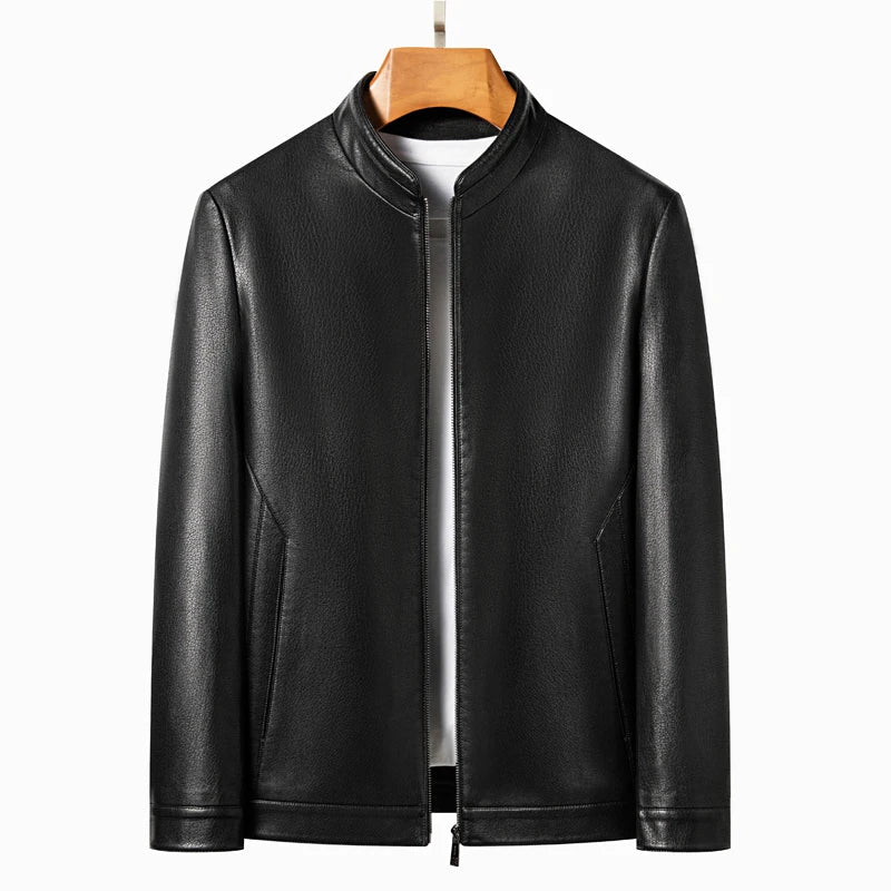 Olivia Sydney - Elegant Leather Coat for Men