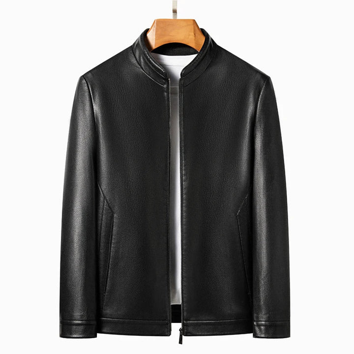 Olivia Sydney - Elegant Leather Coat for Men