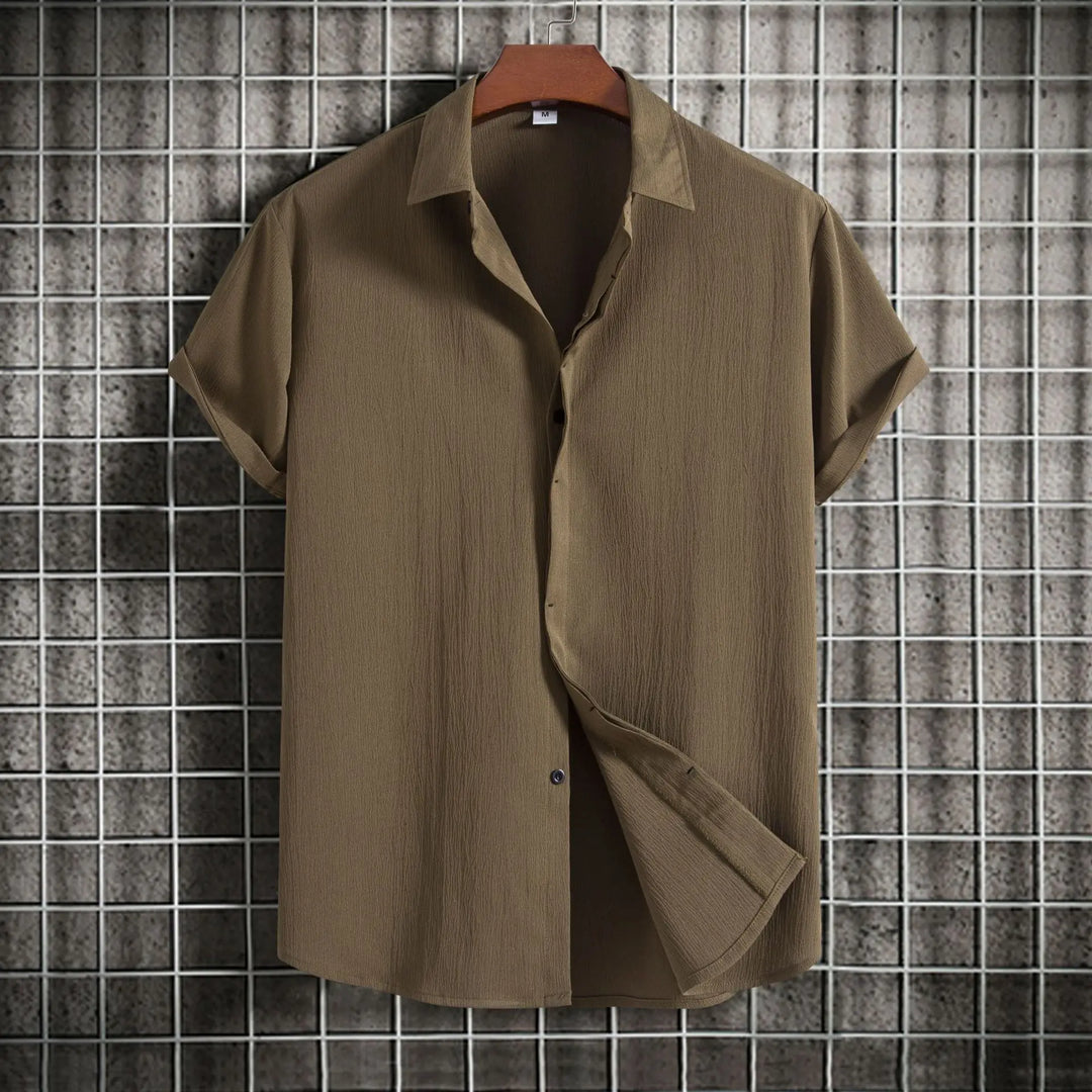 Olivia Sydney - Short Sleeve Linen Cotton Shirt