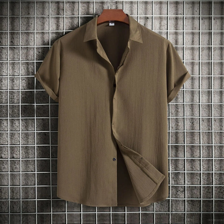 Olivia Sydney - Short Sleeve Linen Cotton Shirt
