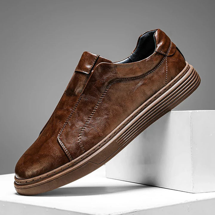 Olivia Sydney - Classic Leather Slip-On Shoes