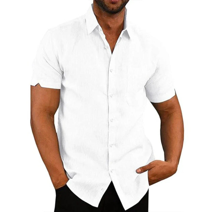 Olivia Sydney - Short Sleeve Linen Cotton Shirt