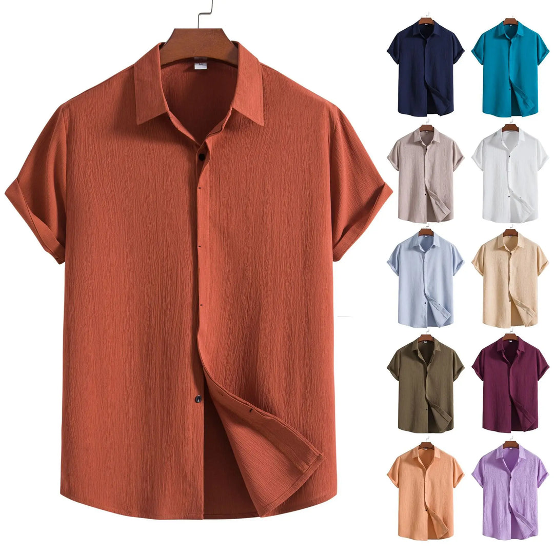 Olivia Sydney - Short Sleeve Linen Cotton Shirt