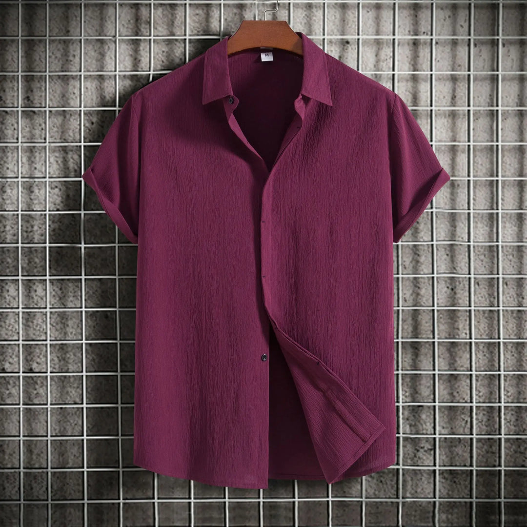 Olivia Sydney - Short Sleeve Linen Cotton Shirt
