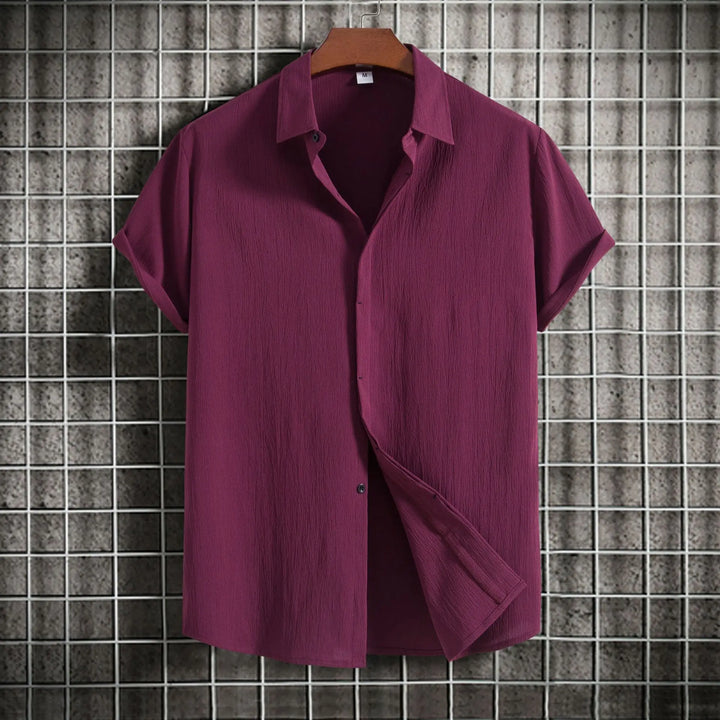 Olivia Sydney - Short Sleeve Linen Cotton Shirt
