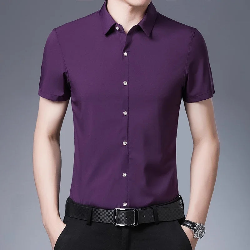 Olivia Sydney - Casual Short Sleeve Business Shirt