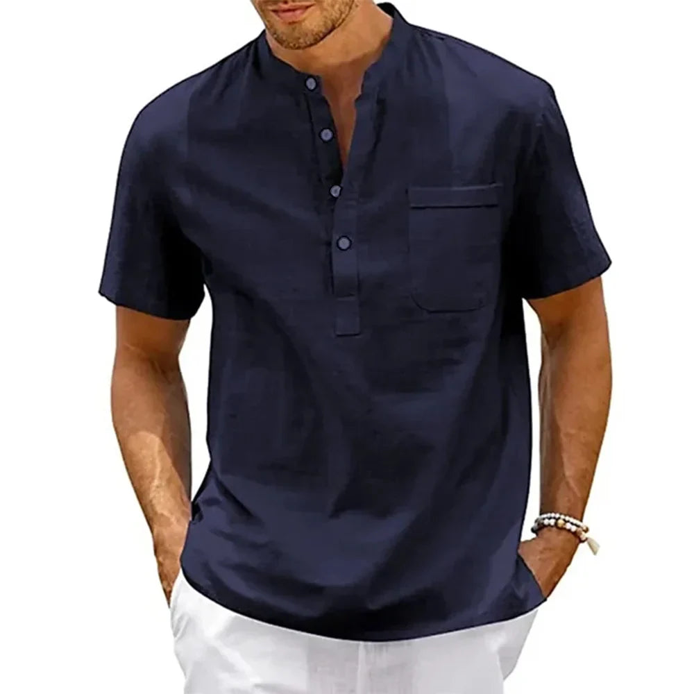Olivia Sydney - Elegant Cotton Linen Shirt