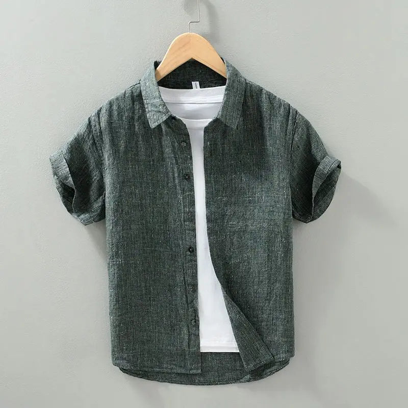 Olivia Sydney - Short Sleeve Linen Shirt