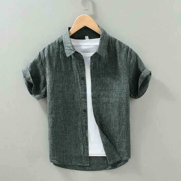 Olivia Sydney - Short Sleeve Linen Shirt