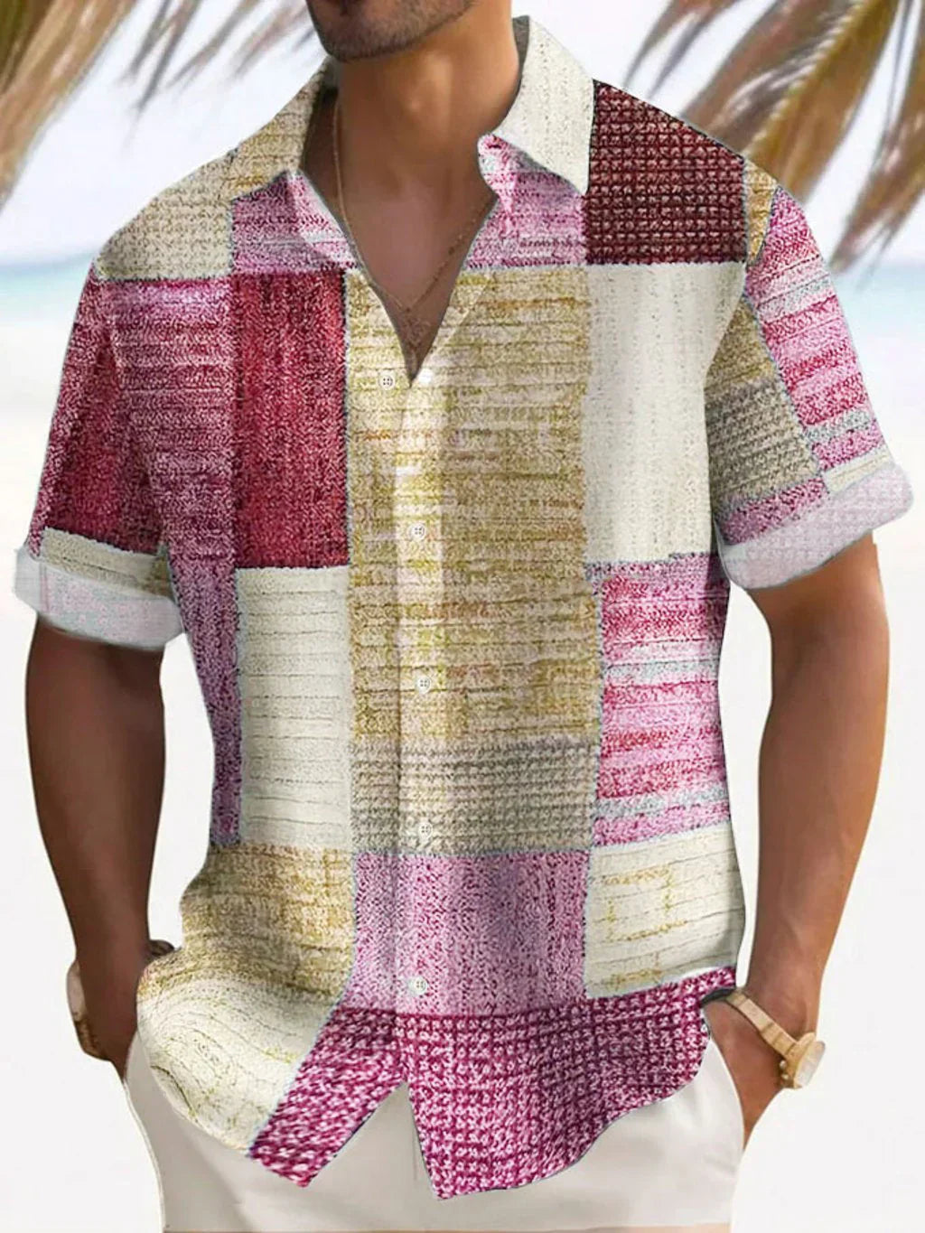 Olivia Sydney - Elegant Patchwork Shirt