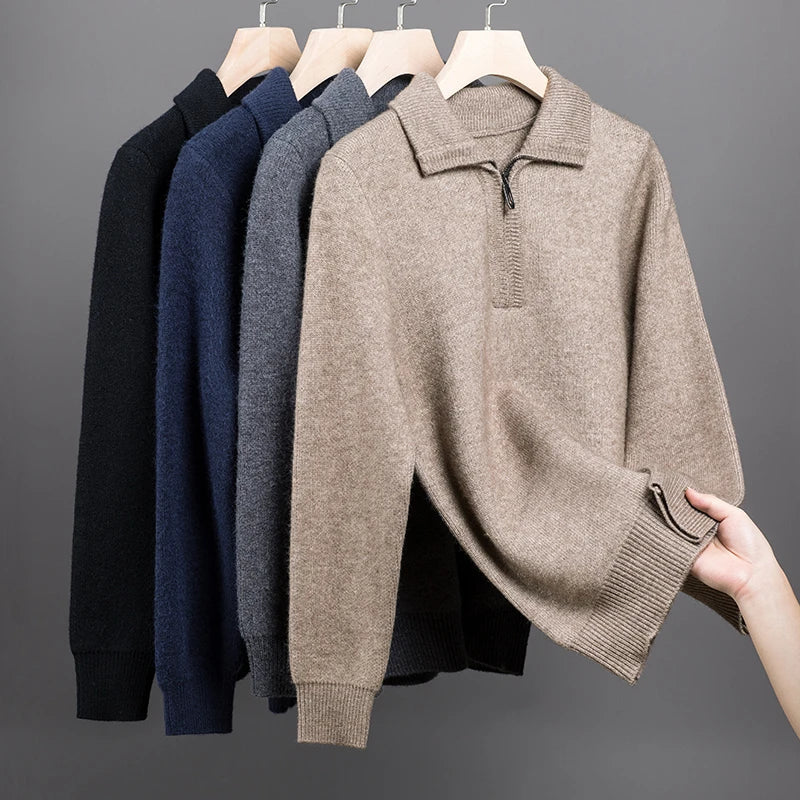 Olivia Sydney - Elegant Cashmere Sweater with Zipper