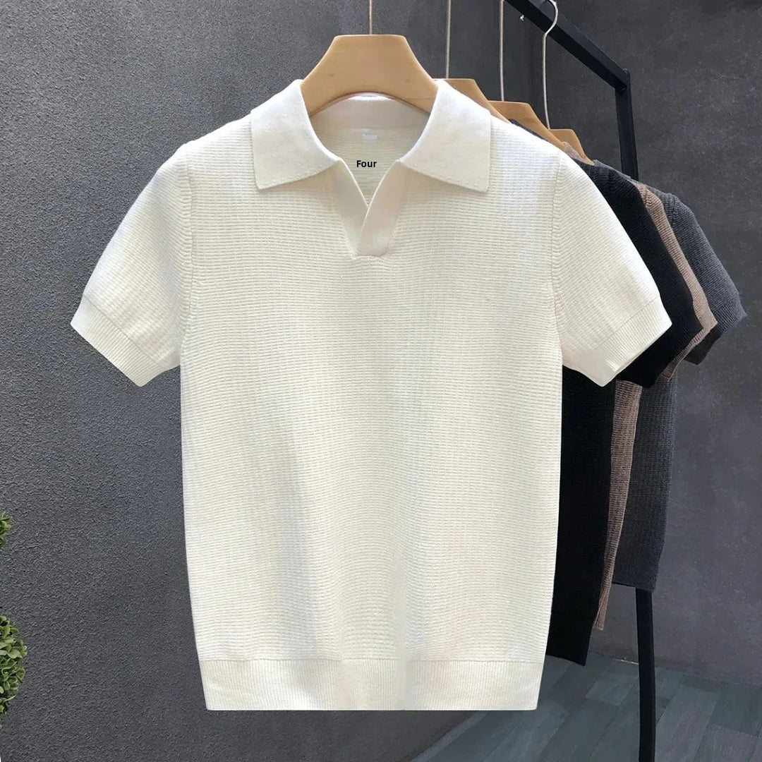 Olivia Sydney - Breathable Knitted Polo Shirt