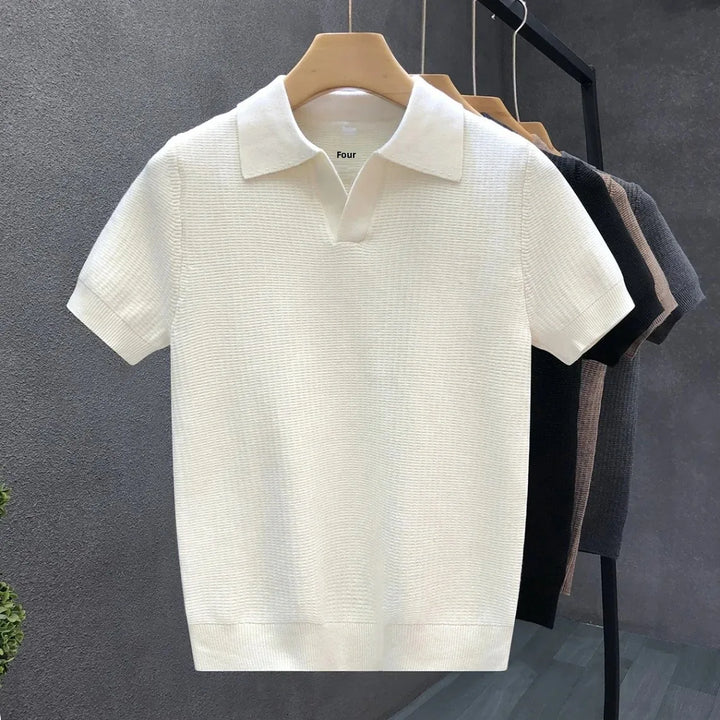 Olivia Sydney - Breathable Knitted Polo Shirt