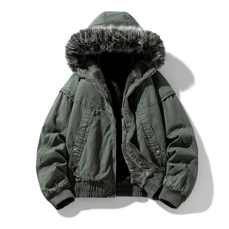 Olivia Sydney - Elegant Cargo Coat with Fleece Lining