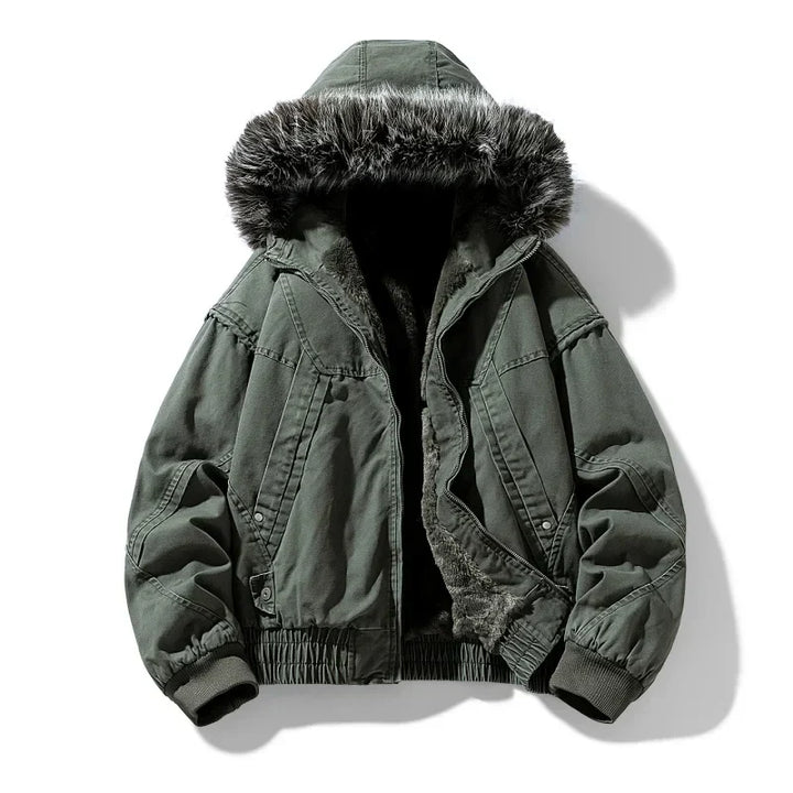 Olivia Sydney - Elegant Cargo Coat with Fleece Lining
