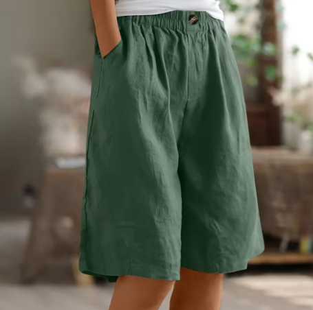 Olivia Sydney - Long and Airy Cotton Shorts for Everyday Wear