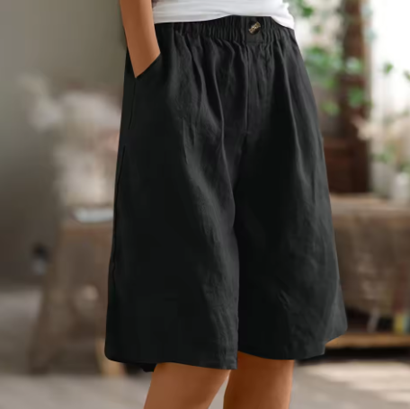Olivia Sydney - Long and Airy Cotton Shorts for Everyday Wear