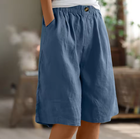 Olivia Sydney - Long and Airy Cotton Shorts for Everyday Wear