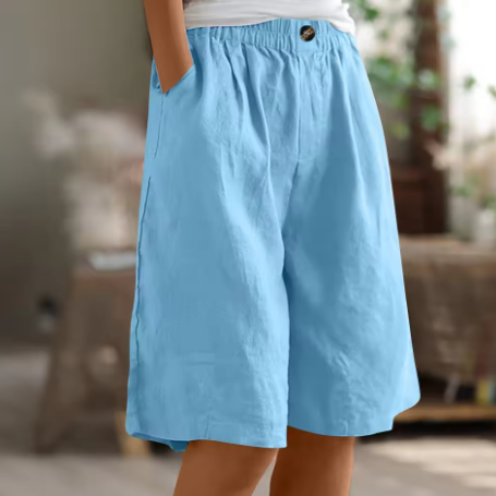 Olivia Sydney - Long and Airy Cotton Shorts for Everyday Wear