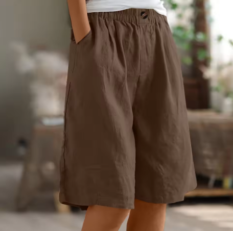 Olivia Sydney - Long and Airy Cotton Shorts for Everyday Wear