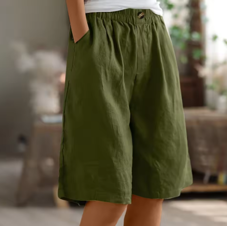 Olivia Sydney - Long and Airy Cotton Shorts for Everyday Wear