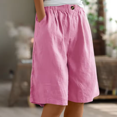 Olivia Sydney - Long and Airy Cotton Shorts for Everyday Wear