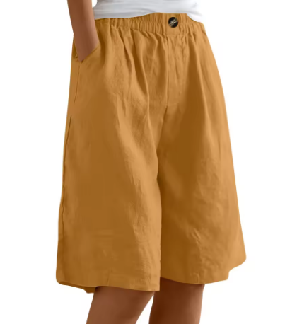 Olivia Sydney - Long and Airy Cotton Shorts for Everyday Wear