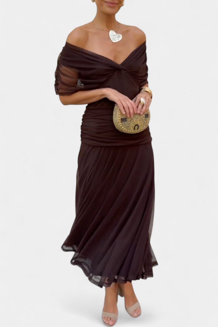 Olivia Sydney - Elegant V-neck Dress