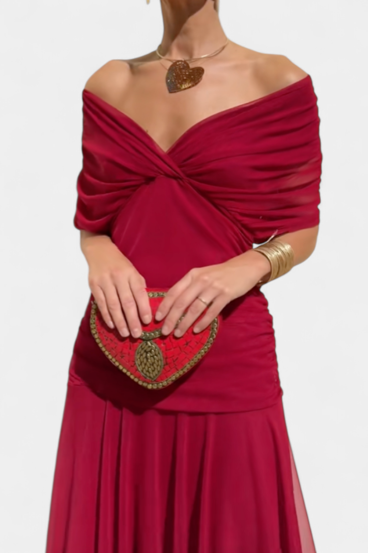 Olivia Sydney - Elegant V-neck Dress