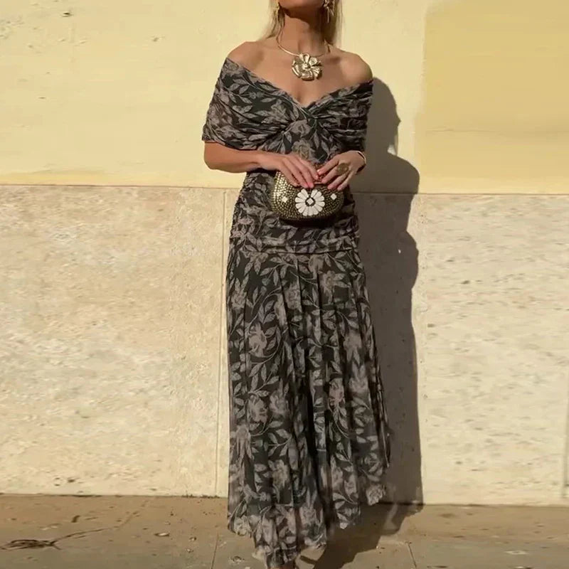Olivia Sydney - Elegant V-neck Dress