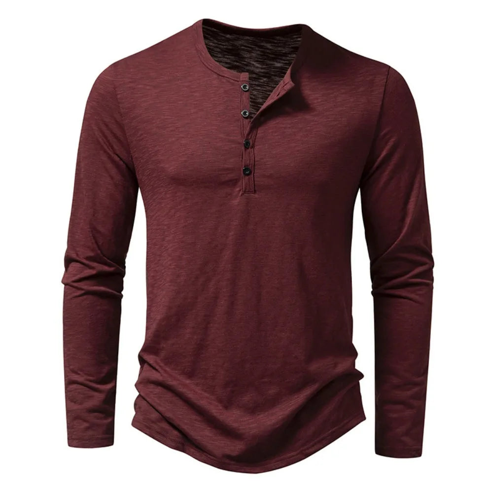 Olivia Sydney - Long Sleeve Cotton Polo Shirt