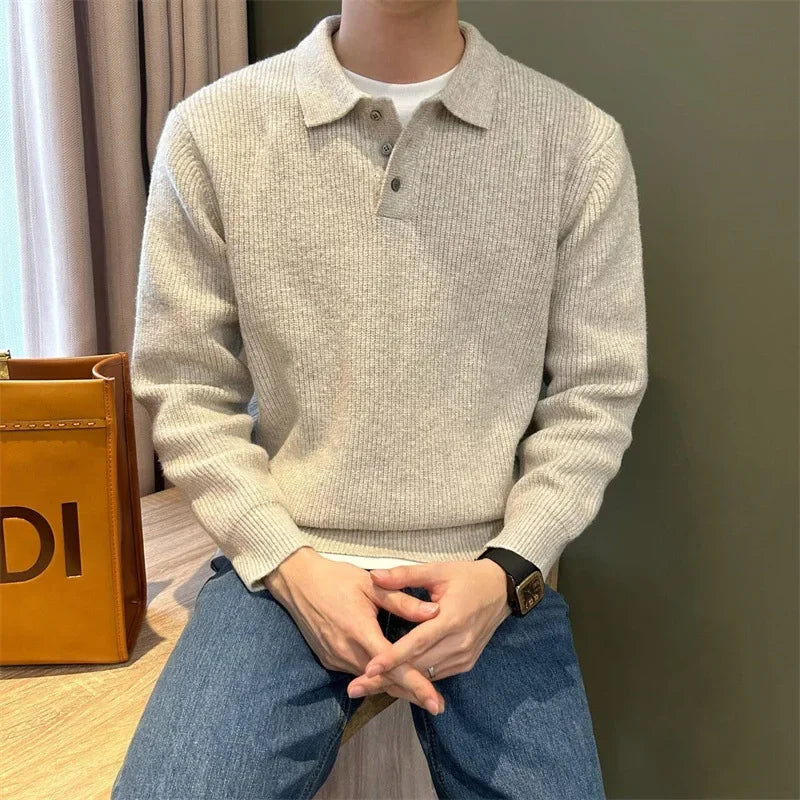 Olivia Sydney - Elegant Knit Polo Sweater