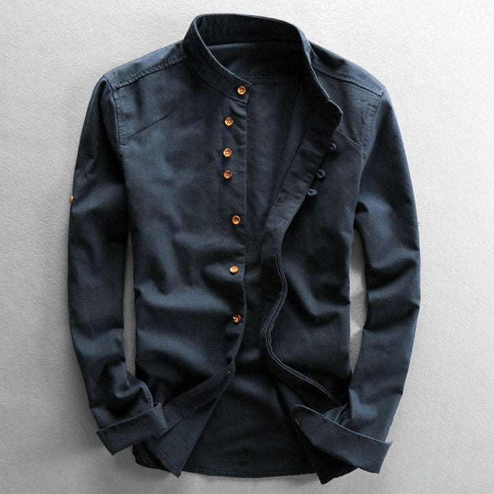 Olivia Sydney - Minimalist Japanese Collar Shirt