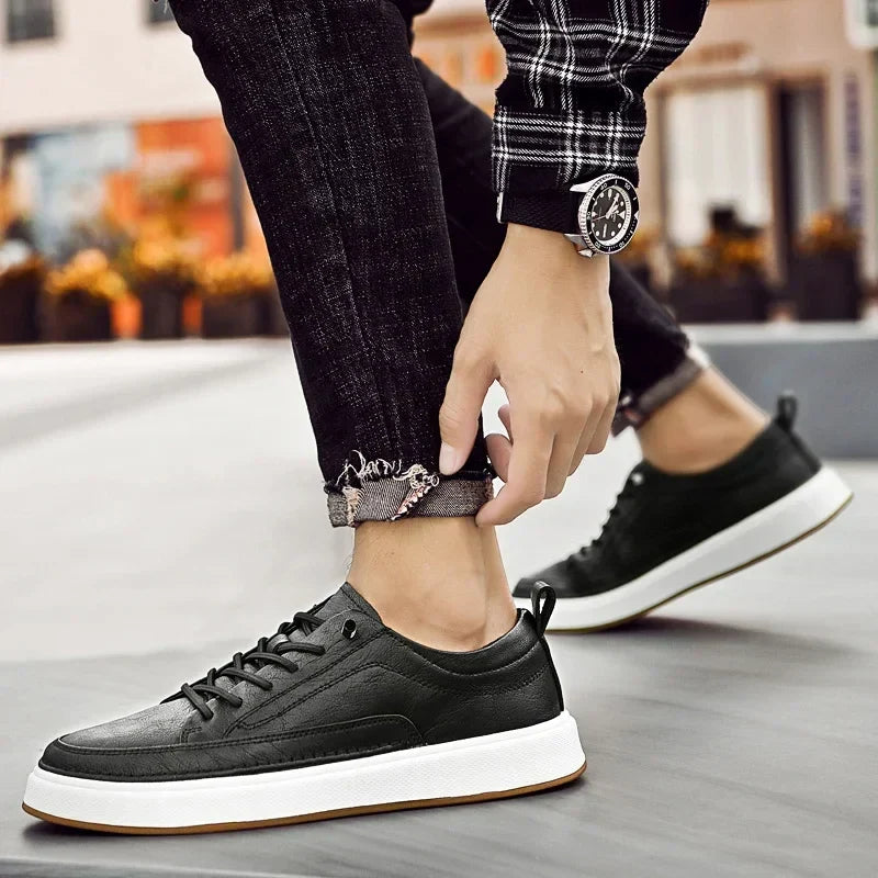 Olivia Sydney - Chic Leather Sneakers