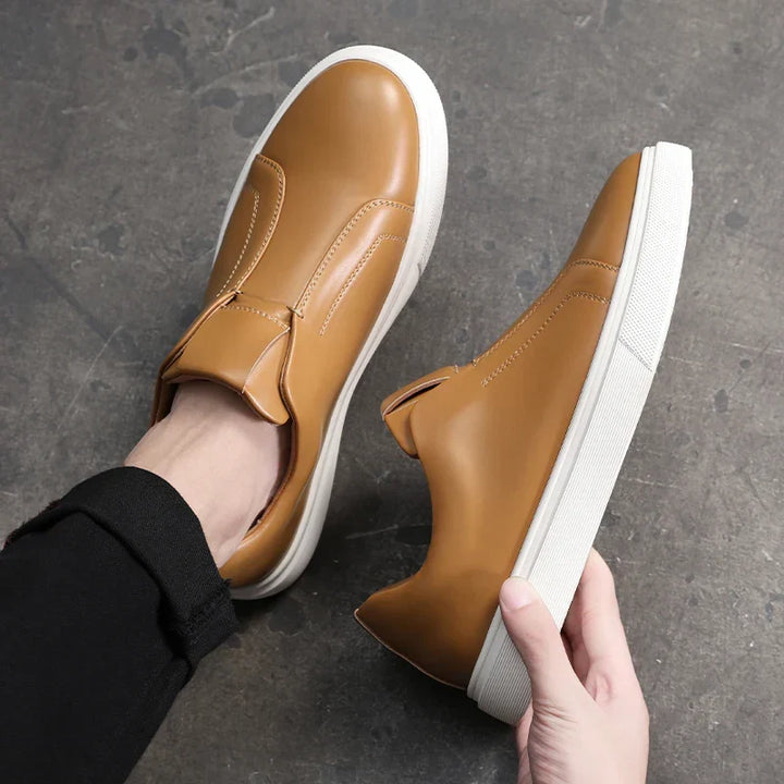 Olivia Sydney - Casual Leather Slip-Ons