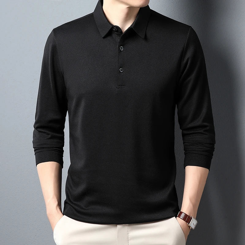 Olivia Sydney - Elegant Long Sleeve Polo Shirt