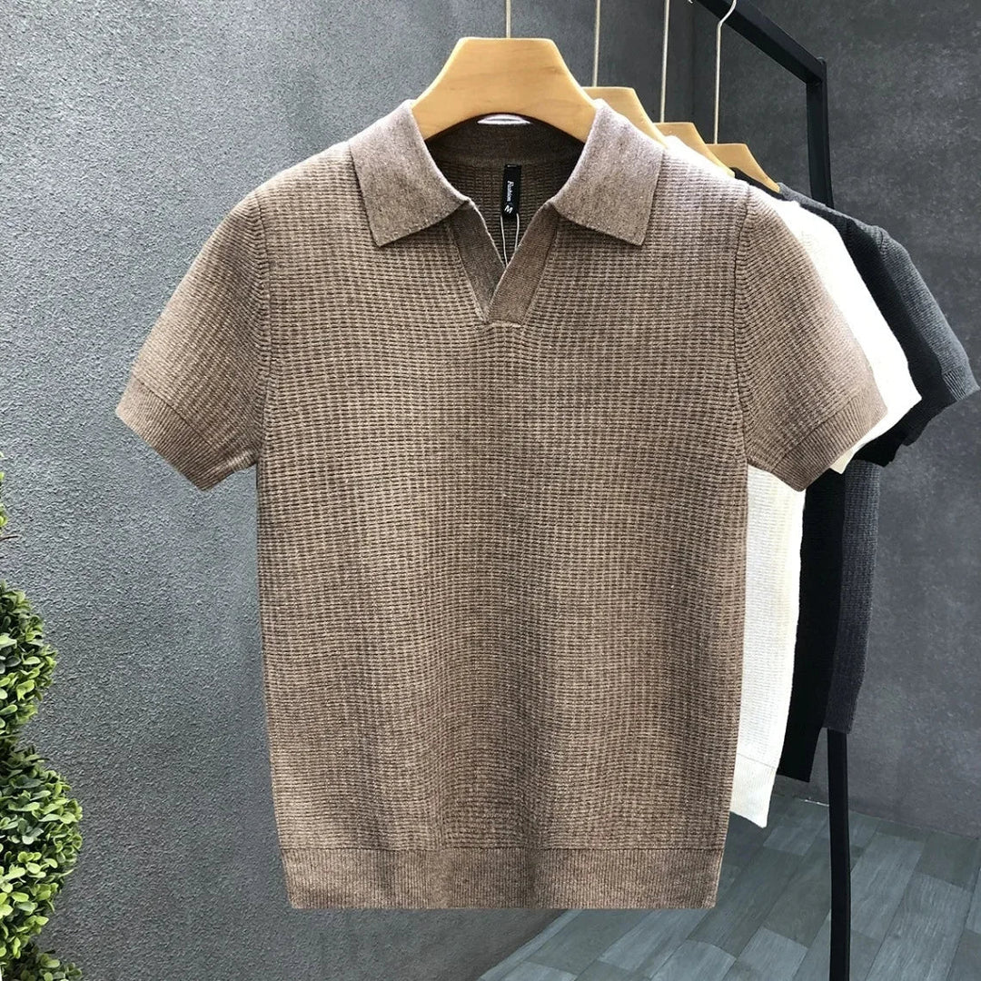 Olivia Sydney - Breathable Knitted Polo Shirt
