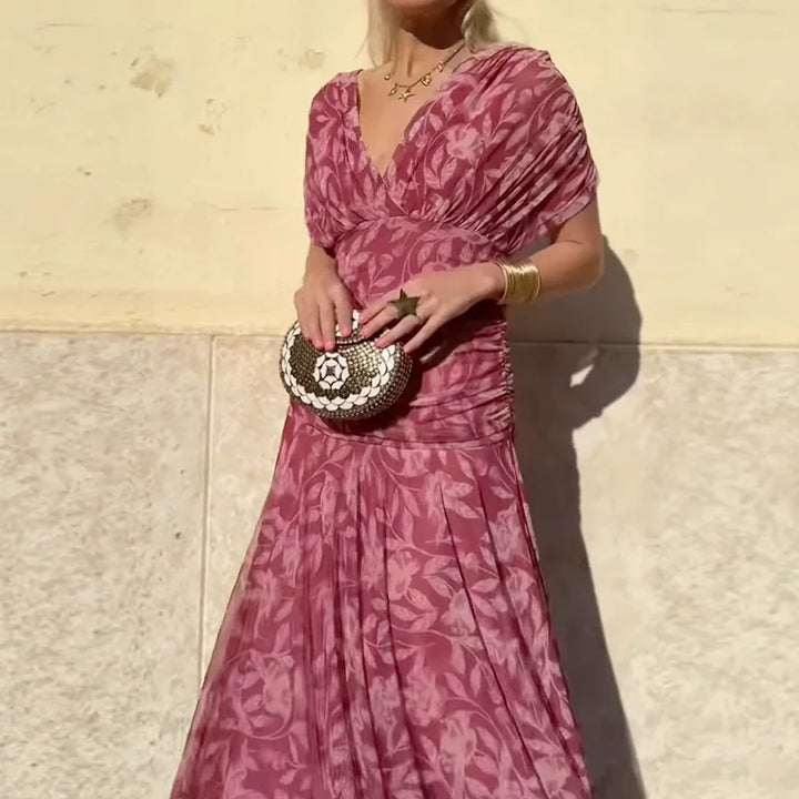 Olivia Sydney - Elegant V-neck Dress