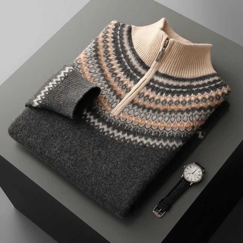 Olivia Sydney - Elegant Cashmere Zip-Up Sweater