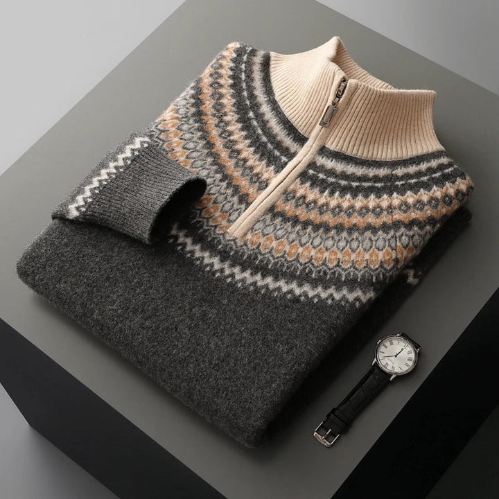 Olivia Sydney - Elegant Cashmere Zip-Up Sweater
