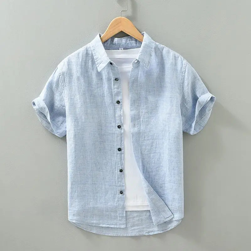 Olivia Sydney - Short Sleeve Linen Shirt