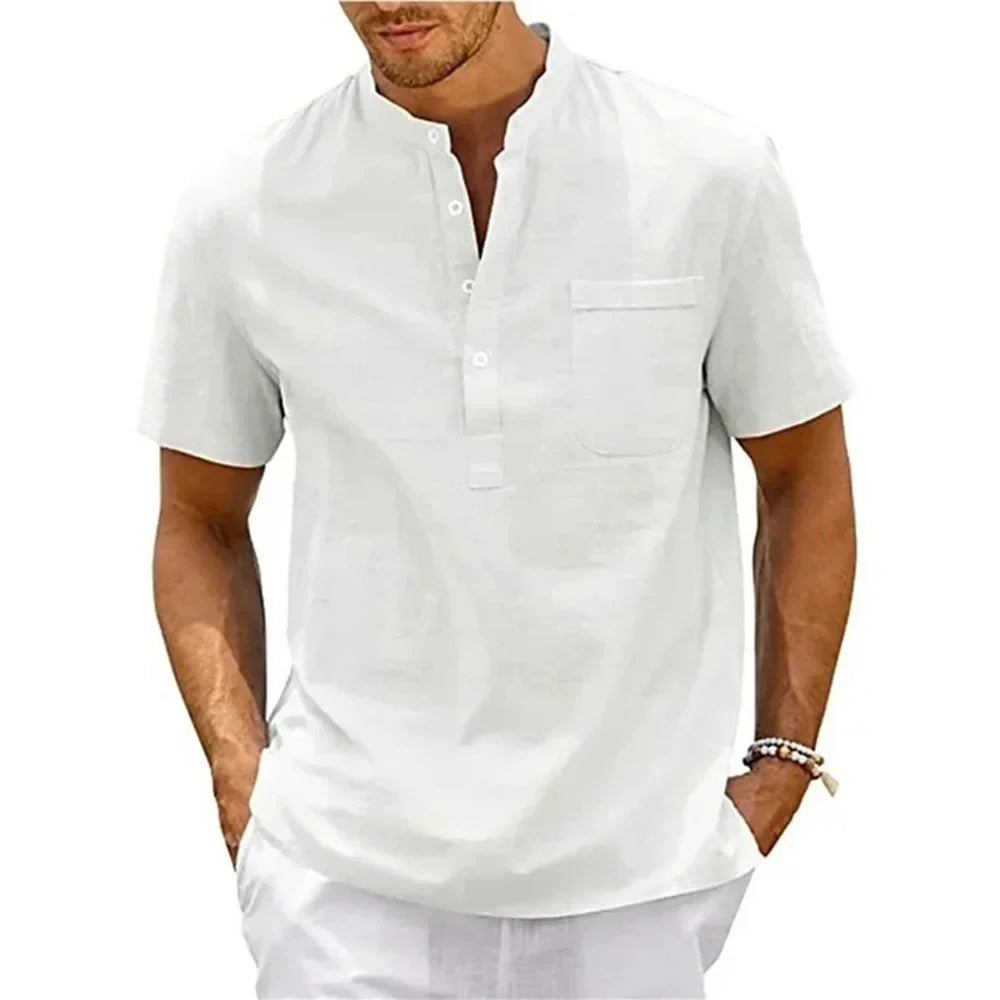 Olivia Sydney - Elegant Cotton Linen Shirt