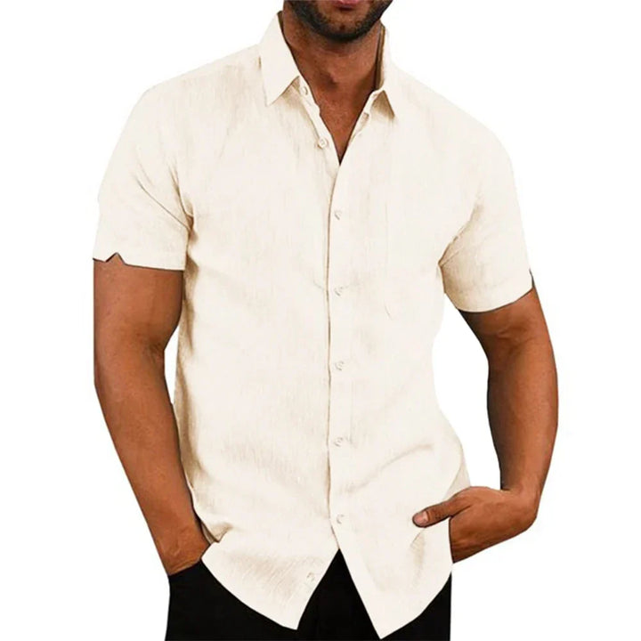 Olivia Sydney - Short Sleeve Linen Cotton Shirt