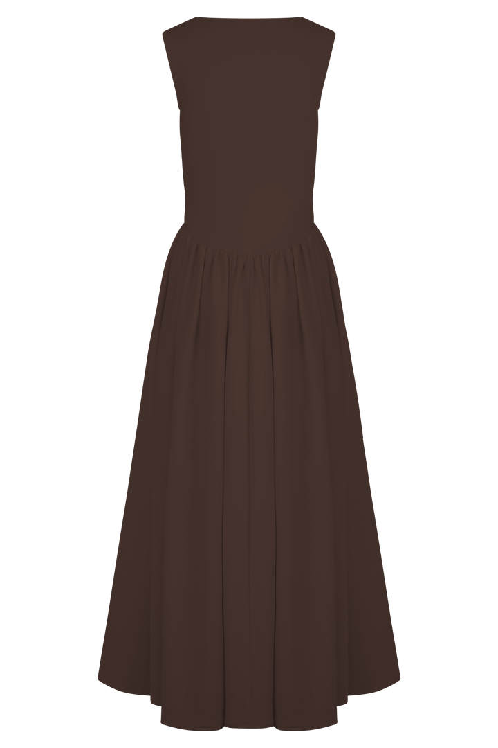 Olivia Sydney - Brown Knit Midi Dress