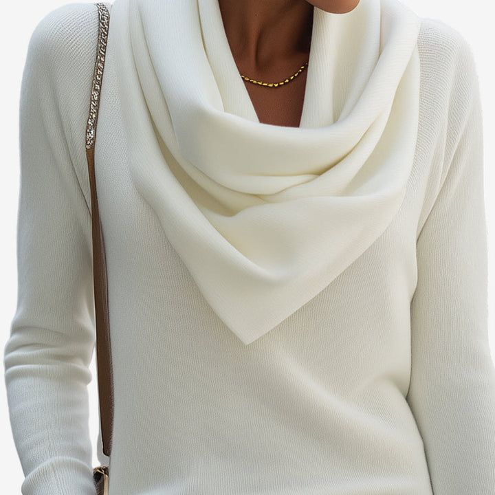 Olivia Sydney - Draped Collar Pullover
