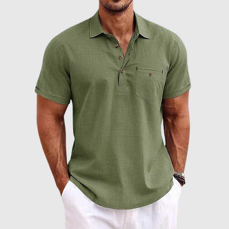 Olivia Sydney - Linen Polo Shirt