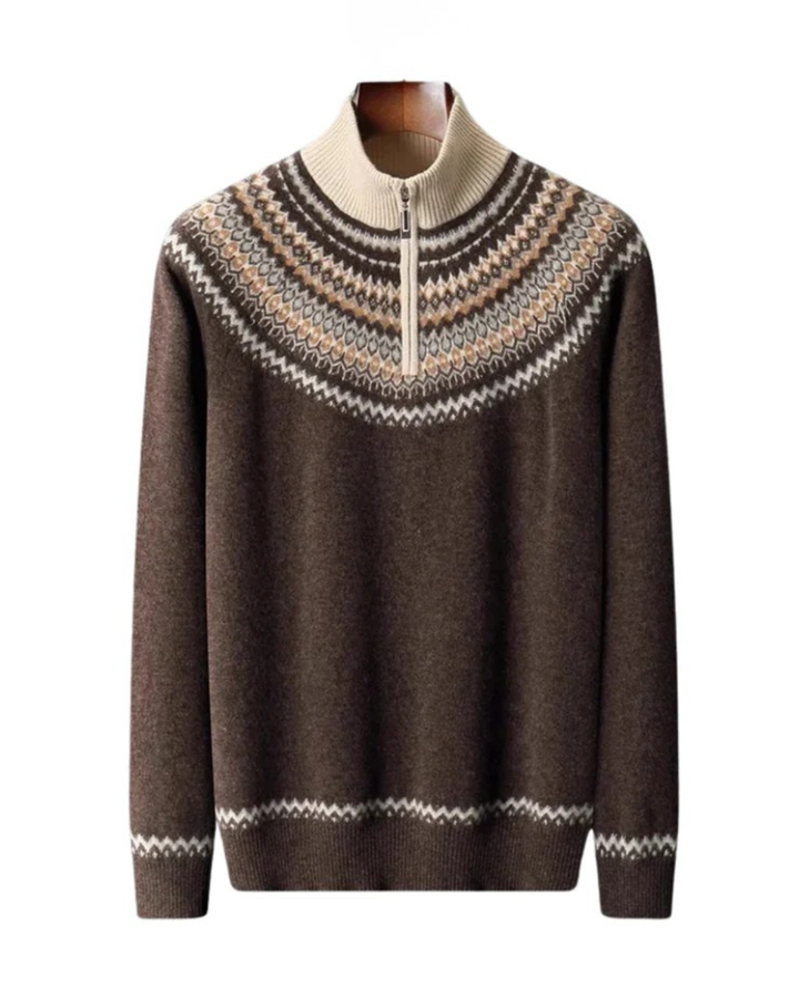 Olivia Sydney - Elegant Cashmere Zip-Up Sweater