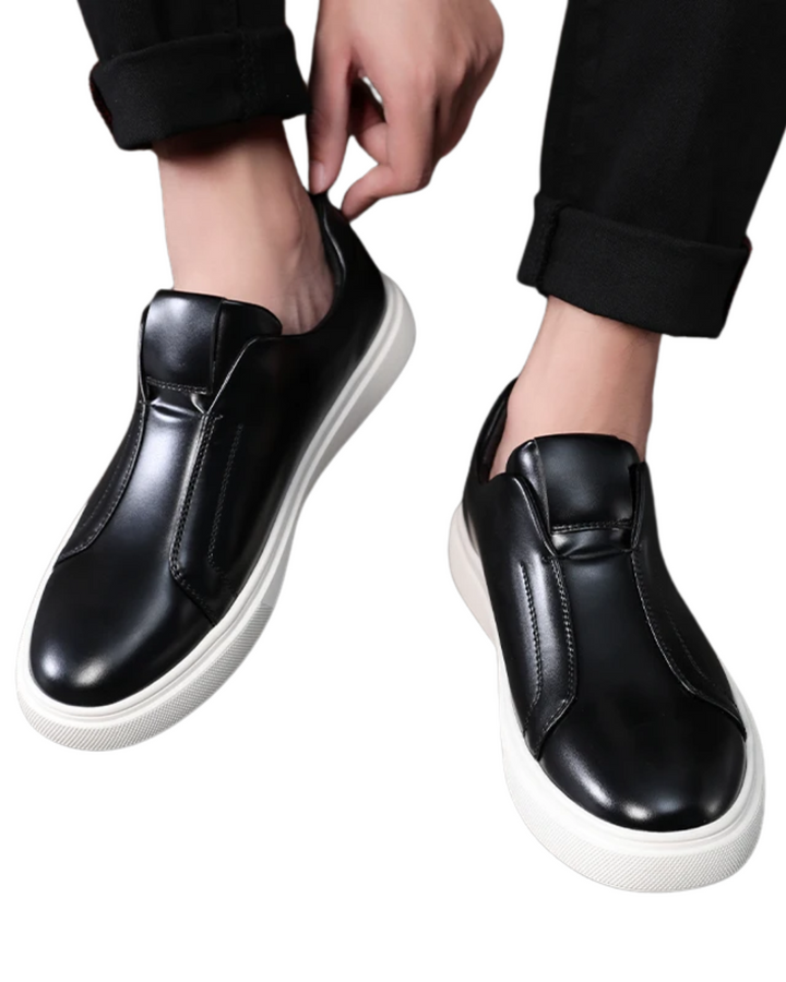Olivia Sydney - Casual Leather Slip-Ons